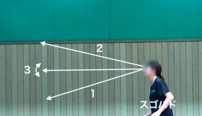 バドミントン眼球の使い方。目でミスが減る。